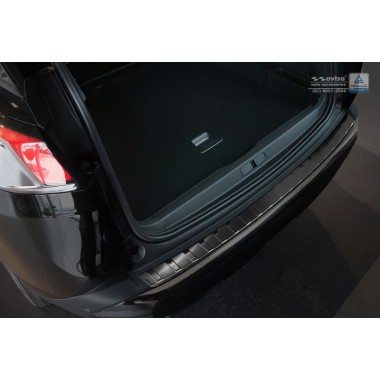 Накладка на задний бампер (черная) Peugeot 3008 II (2016-) бренд – Avisa главное фото